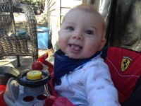 IMG 4225  Laim loves being outside in the Super Coop