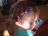 IMG 4229  Val styling her hair with clips