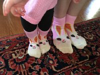 IMG 1450  Easter bunny socks! Mommy has a pair, too!