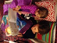 IMG 4255  Books with mommy are the best when read in teh sleeping bag