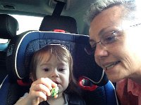 IMG 4278  When Val got picked up from day care there was a chocolate egg in her car seat! Where did that come from?