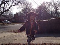 IMG 3911  Moose running on the drive way