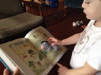 IMG 3930  Val reads a story to Eeyore