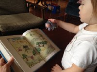 IMG 3934  Val reads a story to Eeyore