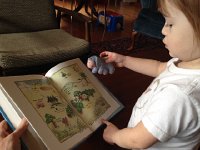 IMG 3935  Val reads a story to Eeyore