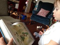 IMG 3936  Val reads a story to Eeyore