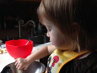 IMG 3965  Val in the kitchen (cookie dough)
