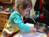 IMG 3747  Val enjoys the Soup Day book so we made vegetable soup together.