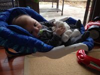 IMG 3759  Liam with pacifier and lovie lambie