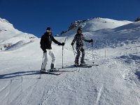 20170215 102837  Bruno and Eva on the trail down to Valtournanche