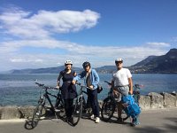 IMG 1484  with rental bikes in Villeneuve