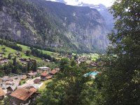 IMG 1634  CP and Toni took a cable car up to the railroad to Mürren