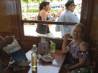 IMG 1824  At Ouchy, we commandeered a table inside for our picnic lunch
