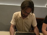 IMG 1850  Austin studies the menu