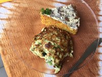 IMG 1407  blintze and savory carrot bread