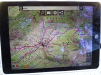 20170622 111346  the iPad worked very well in lieu of enormous paper maps