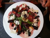 20170622 195515  for Christine, carpaccio and salad