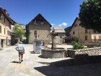 IMG 1296  fountain and pallets of pellets