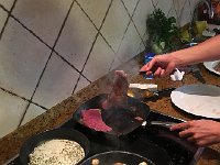IMG 2299  steak dinner at our new lodgings in Urdiain