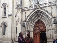 IMG 5027  Bri and NIco in front of the church