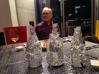 IMG 4378  for this evening we were doing blind tastings of 3 whites and 3 reds