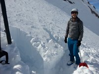 20170315 132614  Vance and I went out in the PM to ski and dig a snow pit