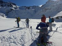 20170316 085646  Day 5 - after a long ski down valley time to climb