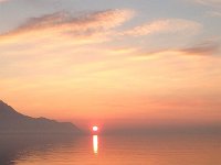 IMG 4429  Sunset from shore near Chillon on March 17