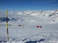 20170327 103616  looking down over Theodulpass into clouds over Cervinia