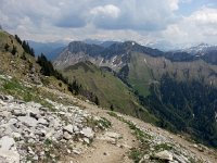 20170529 140907  on the down trail from the summit