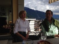 IMG 4787  back at our place for apéro, Amélie and David...