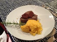 IMG 4152  chateau de filet with figs and polenta