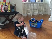 IMG 4307  Liam and his bottles