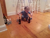 20171122 070841  Liam continues his bottle work