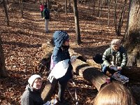 20171122 125055  Half way up Old Rag we stop for lunch