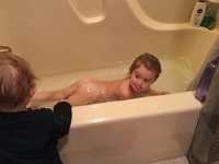 IMG 4384  sibling bath time