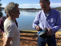 IMG 4445  Christine and Daniel prepare the rest of Francis&#39;s ashes