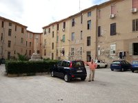 20171107 101842  the exterior, not-so-charming, of our apartment block but free parking