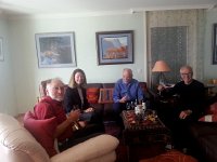 20171008 123828  apèro L to R - Greg, Tracey, Frano, Bruno