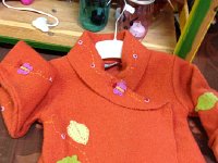 IMG 5845  Sometimes when you visit the local thrift store (Galetas), you find treasures. I just couldn&#39;t resist this wool coat with hand sewn leaves. It reminds me of coats my grandmother Poete made for me but are no longer of this world. I will do better with this one (for the next generation)