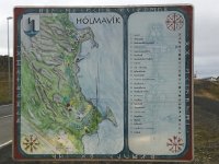 IMG 3151  From Budardalur we drove north over the peninsula that links Westfjords to the main island and then down to an isolated town, Holmavik.  The map was useful to find a restaurant/bathroom/info desk.