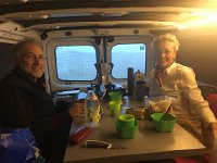 IMG 3154  Breakfast on a rainy morning at Thingvellir.