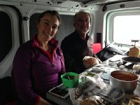 IMG 5725  I stayed in the car to stay dry and to prepare lunch