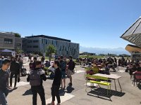 IMG 7106  Arrival at our second destination of the day: EPFL quad at lunch time