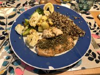 IMG 7179  Fish, crucifers and quinoa