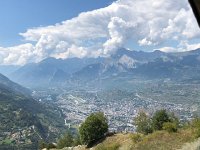 IMG 9717  the top of the via ferrata and the city of Sion