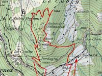 EPDV6977  4 August hiking route of Ginny and Karl&#39;s kids
