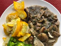 IMG 3331  fish, broccoli and squash dinner