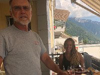 IMG 9480  with Ellie on the balcony