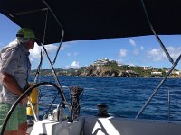 IMG 4867  finally, hours later we arrive at Christmas Cove on St-Thomas with some impressive houses on the shore